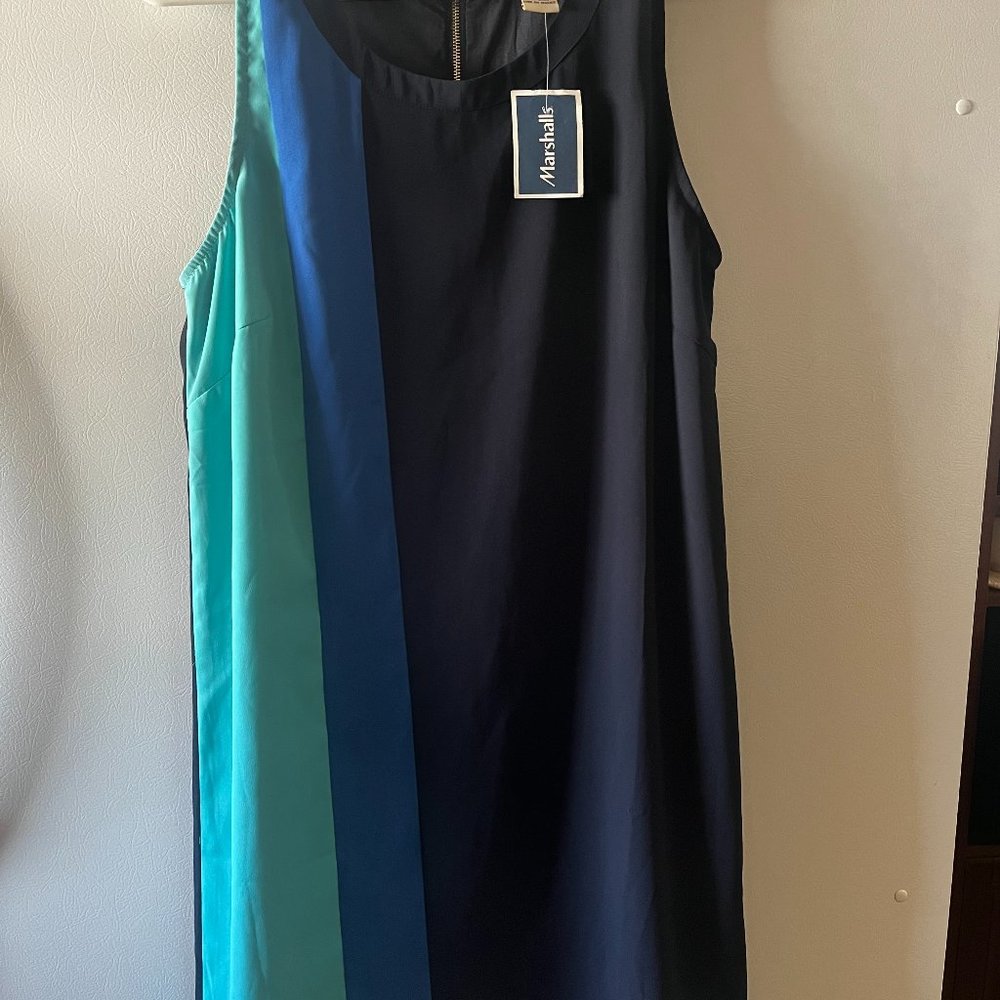 NEW} Mercer & Madison Blue Shift Dress, Shades of Blue, Size 8